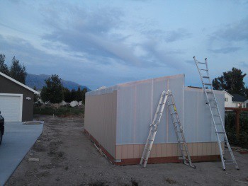 Greenhouse completely covered