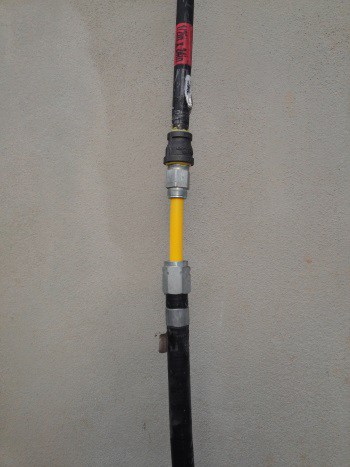 attaching gas line riser