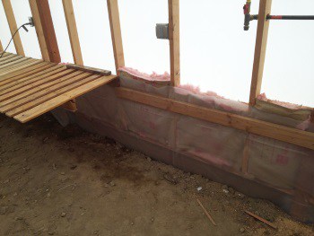 building a garden table in the greenhouse