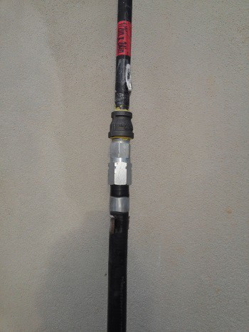 connecting gas line to riser