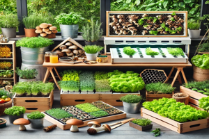 Farmers market stand