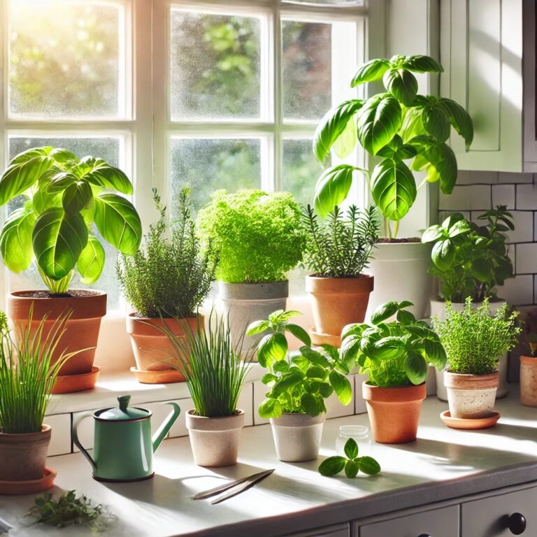 Low maintenance kitchen garden herbs