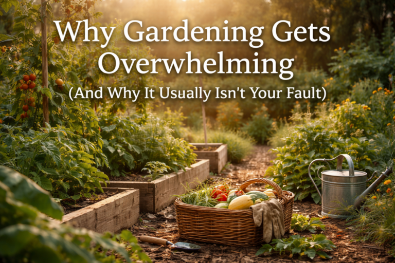 Why Gardening Gets Overwhelming (And Why It Usually Isn’t Your Fault)